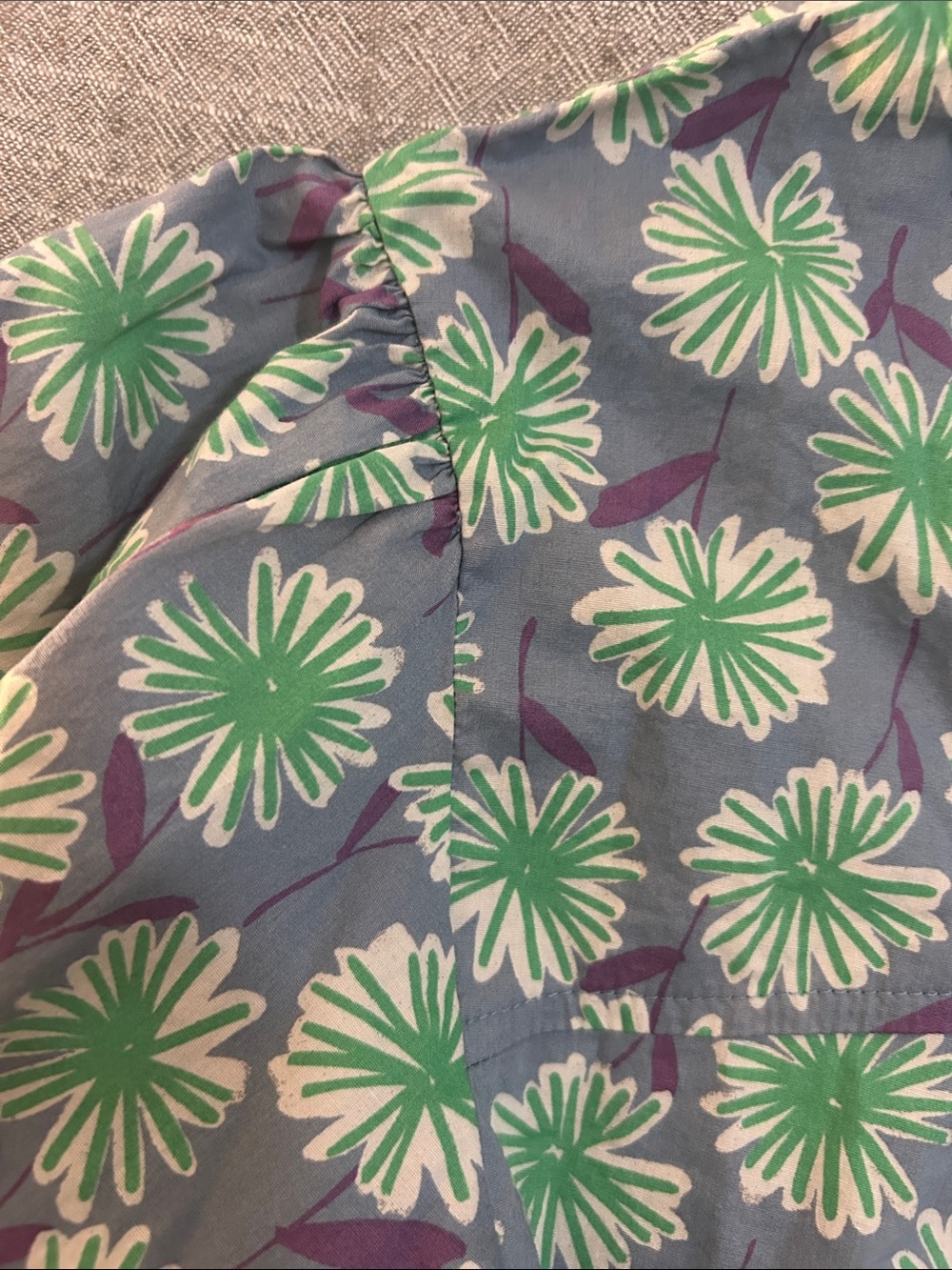 Zara Lavender & Mint Floral Blouse - Picture 5 of 6